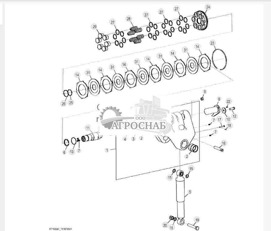 Демпферы траверсы и штифты 